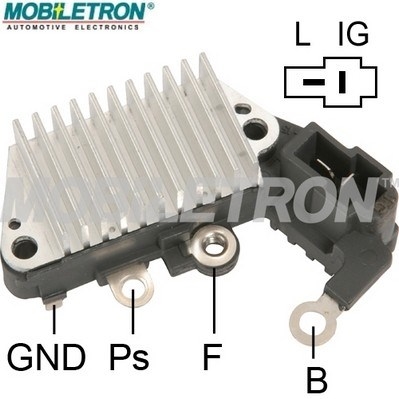 Regulator, alternator VR-H2005-39 MOBILETRON