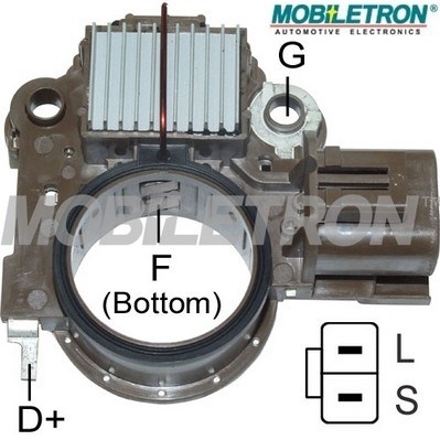 Regulator, alternator VR-H2009-128 MOBILETRON