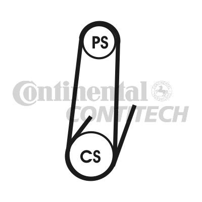 Curea transmisie cu caneluri 4PK1102 ELAST CONTINENTAL CTAM BR