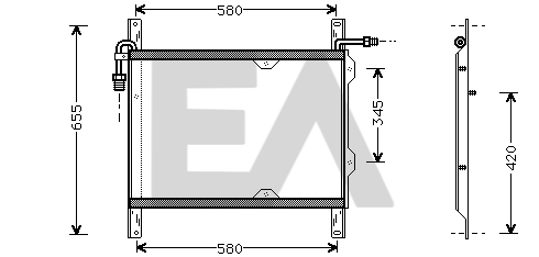 Condensator, climatizare 30C16002 EACLIMA