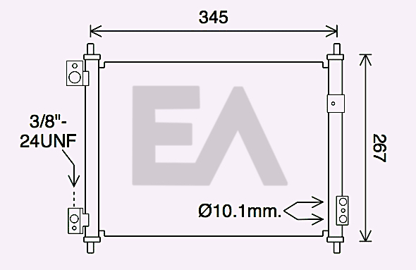 Condensator, climatizare 30C18055 EACLIMA