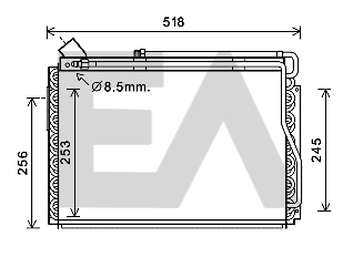 Condensator, climatizare 30C22033 EACLIMA