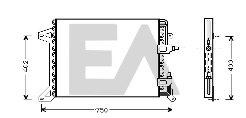 Condensator, climatizare 30C30001 EACLIMA