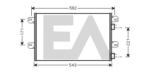 Condensator, climatizare 30C30002 EACLIMA