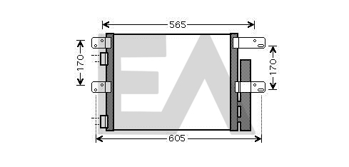 Condensator, climatizare 30C30004 EACLIMA