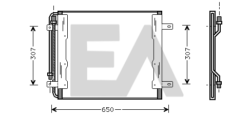 Condensator, climatizare 30C45001 EACLIMA