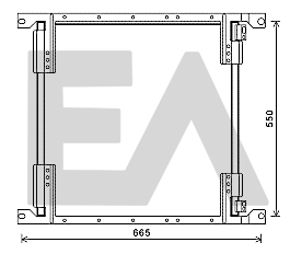 Condensator, climatizare 30C45004 EACLIMA