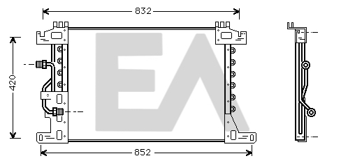 Condensator, climatizare 30C45007 EACLIMA