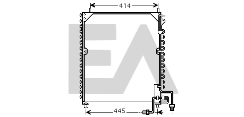 Condensator, climatizare 30C45008 EACLIMA