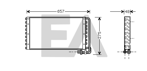 Condensator, climatizare 30C47002 EACLIMA