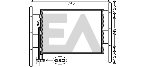 Condensator, climatizare 30C47003 EACLIMA