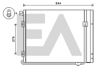 Condensator, climatizare 30C47005 EACLIMA