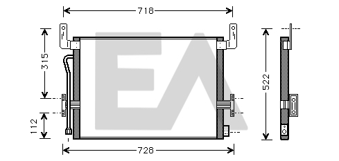 Condensator, climatizare 30C59001 EACLIMA