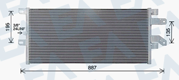 Condensator, climatizare 30C63007 EACLIMA