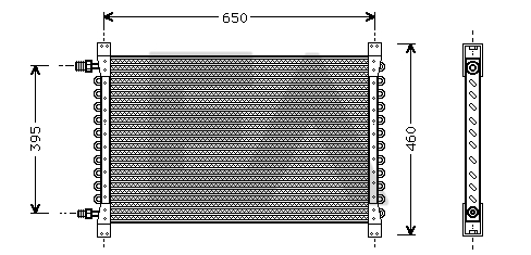 Condensator, climatizare 30C76001 EACLIMA