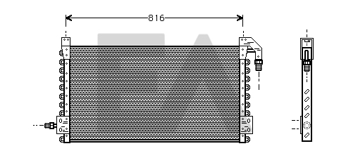 Condensator, climatizare 30C76002 EACLIMA