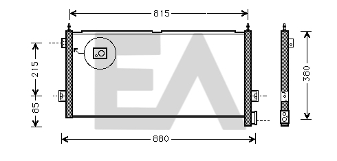 Condensator, climatizare 30C76006 EACLIMA