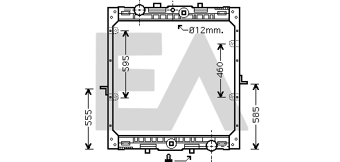 Radiator, racire motor 31R16001 EACLIMA