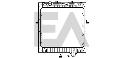 Radiator, racire motor 31R16004 EACLIMA