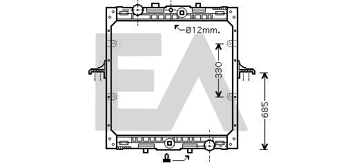 Radiator, racire motor 31R16012 EACLIMA
