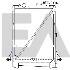 Radiator, racire motor 31R16013 EACLIMA