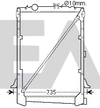 Radiator, racire motor 31R16015 EACLIMA
