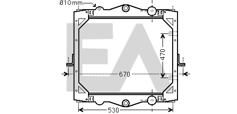 Radiator, racire motor 31R16019 EACLIMA