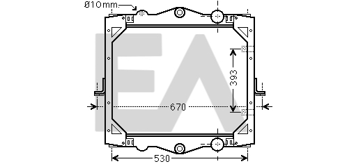 Radiator, racire motor 31R16023 EACLIMA