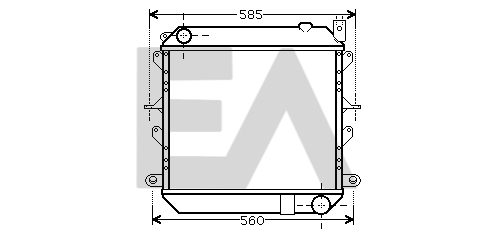 Radiator, racire motor 31R18122 EACLIMA