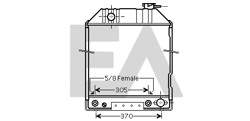 Radiator, racire motor 31R22090 EACLIMA