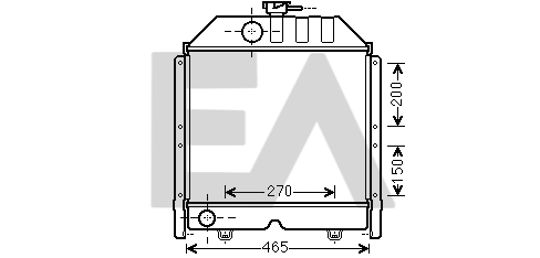 Radiator, racire motor 31R25069 EACLIMA