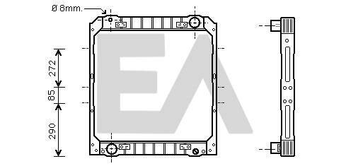 Radiator, racire motor 31R30020 EACLIMA