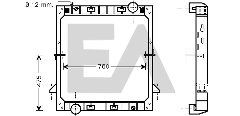 Radiator, racire motor 31R30024 EACLIMA