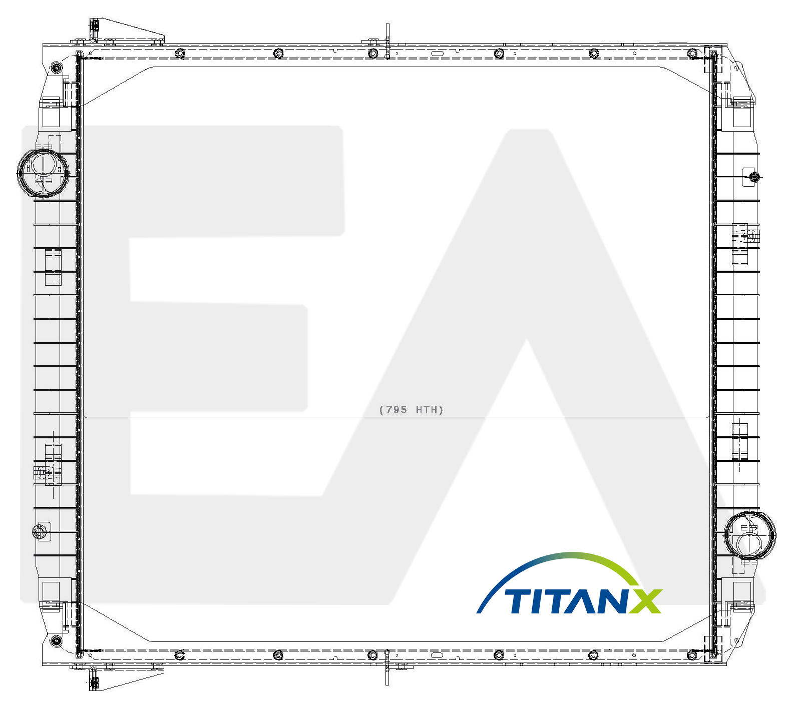 Radiator, racire motor 31R30024T EACLIMA