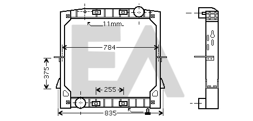 Radiator, racire motor 31R30032 EACLIMA