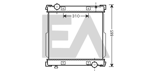 Radiator, racire motor 31R30037 EACLIMA