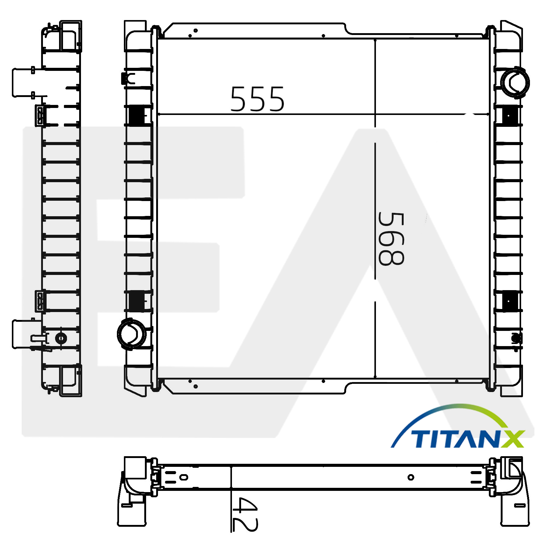 Radiator, racire motor 31R30037T EACLIMA