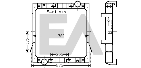 Radiator, racire motor 31R30038 EACLIMA