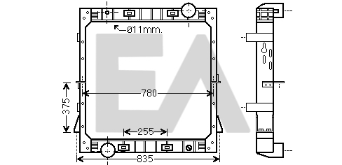 Radiator, racire motor 31R30039 EACLIMA