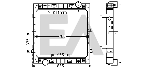 Radiator, racire motor 31R30040 EACLIMA