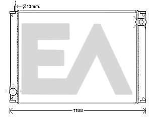 Radiator, racire motor 31R30041 EACLIMA