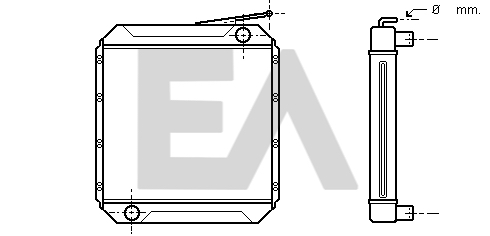 Radiator, racire motor 31R45003 EACLIMA