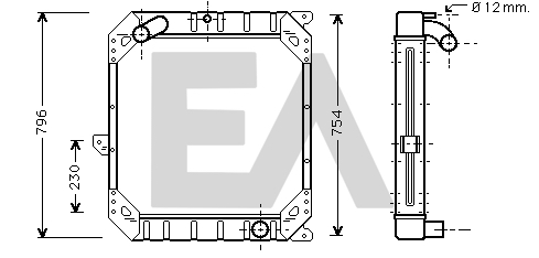 Radiator, racire motor 31R45006 EACLIMA