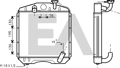 Radiator, racire motor 31R45013 EACLIMA