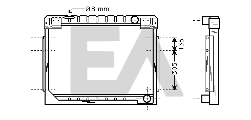 Radiator, racire motor 31R45017 EACLIMA