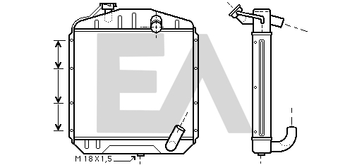 Radiator, racire motor 31R45018 EACLIMA