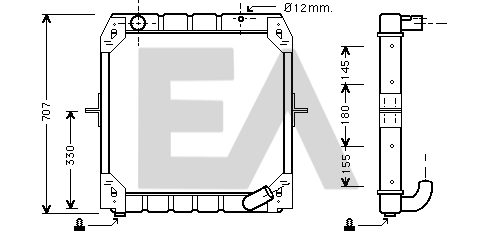 Radiator, racire motor 31R45020 EACLIMA