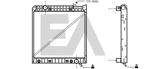 Radiator, racire motor 31R45024 EACLIMA