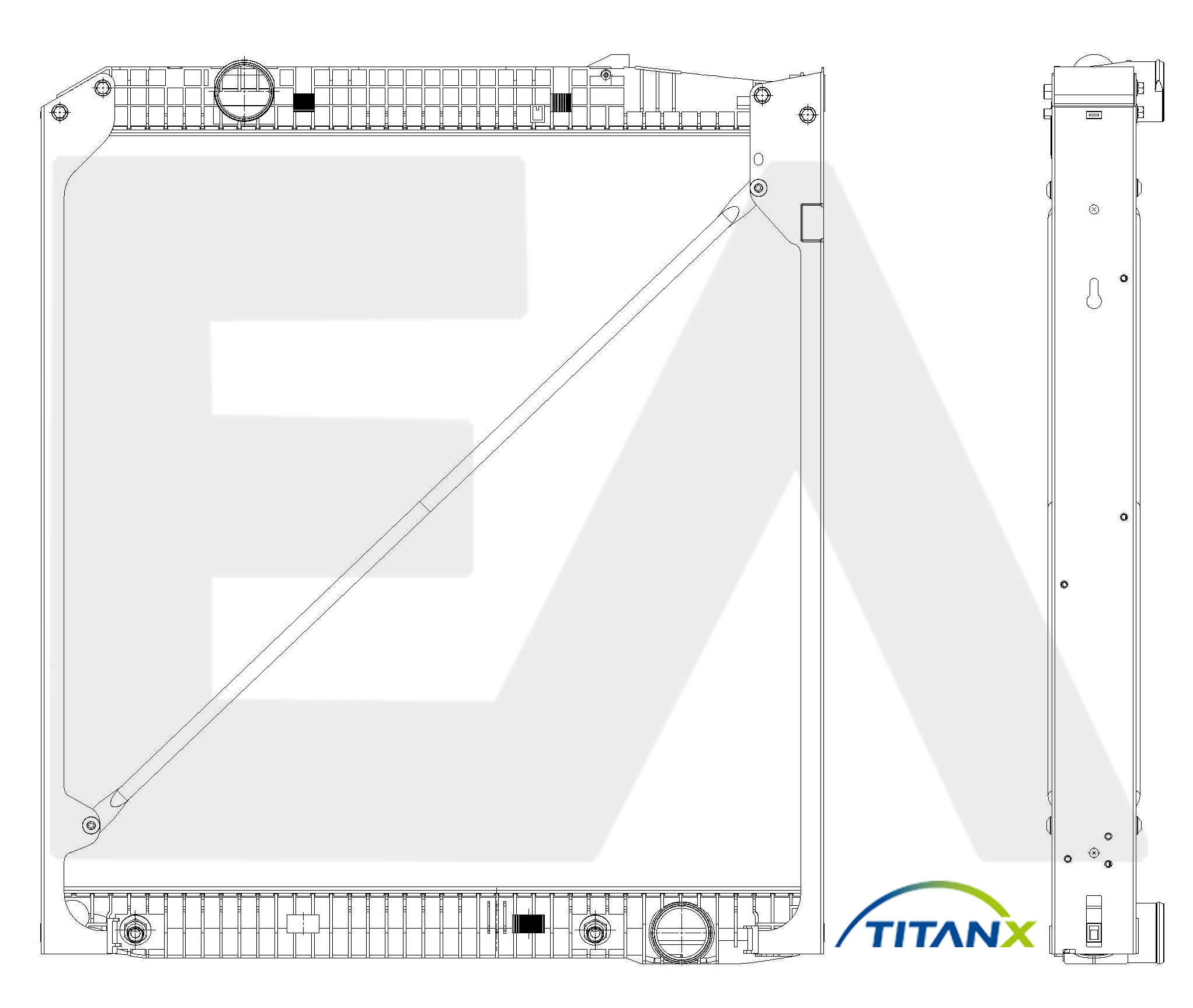 Radiator, racire motor 31R45024T EACLIMA