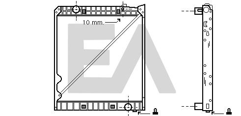 Radiator, racire motor 31R45027 EACLIMA